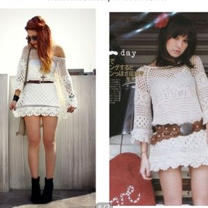 Knit dress/bathing suit cover